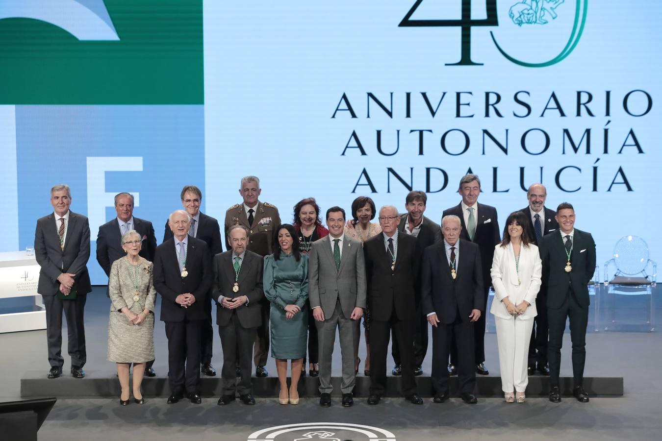 En imágenes, entrega de Medallas e Hijos Predilectos de Andalucía