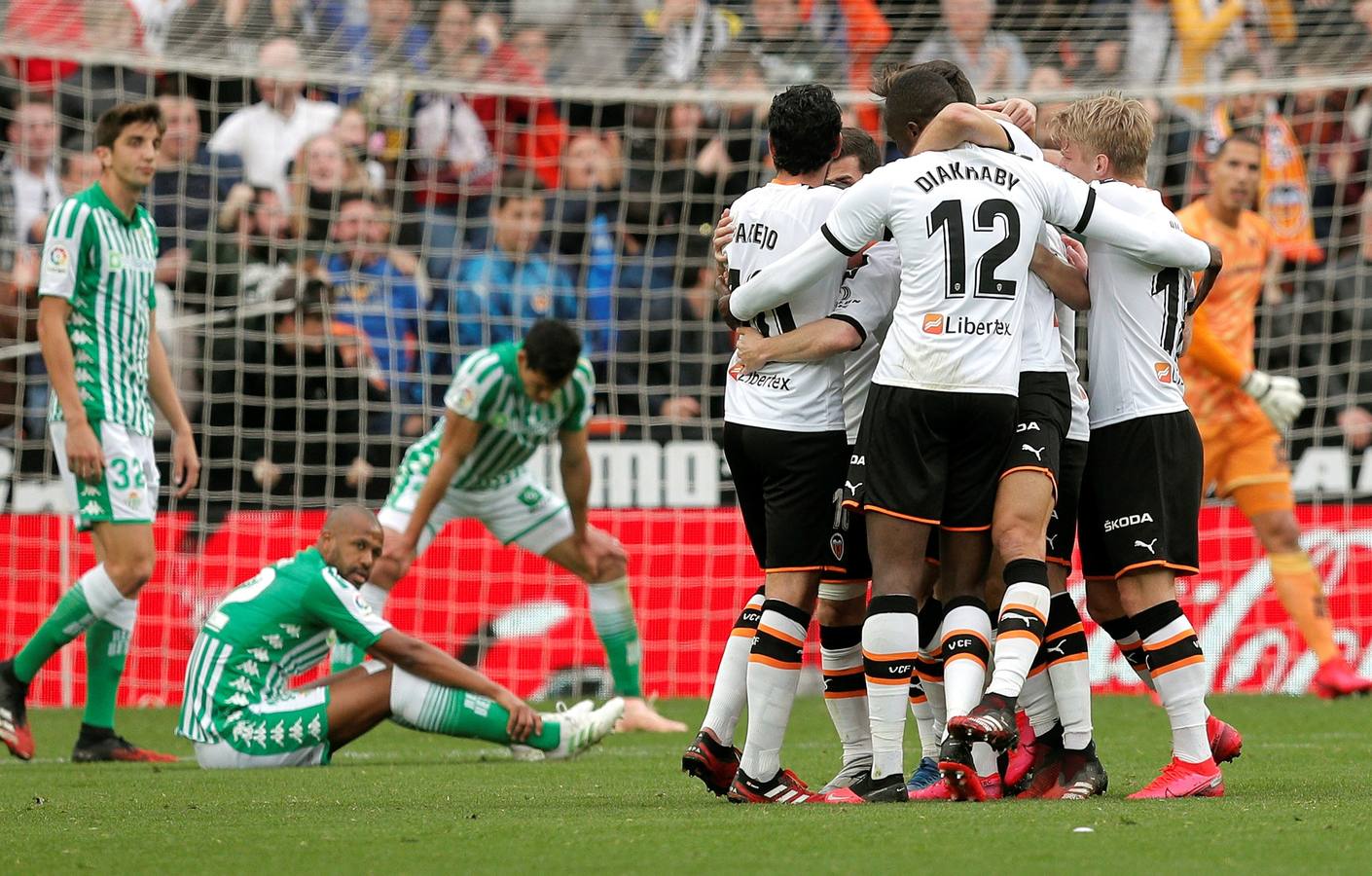 En imágenes, la derrota del Betis ante el Valencia en Mestalla