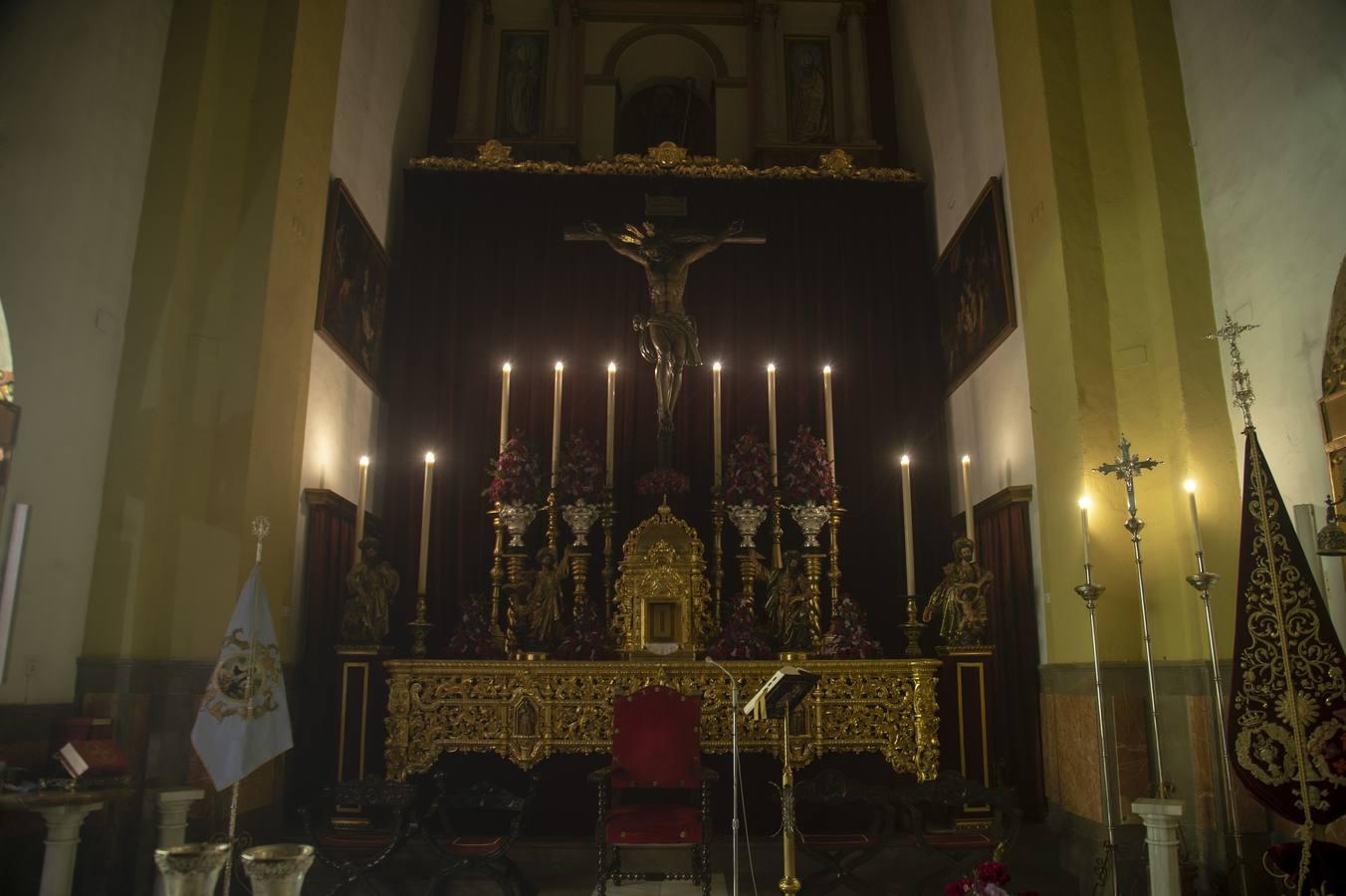 El altar de quinario de San Benito