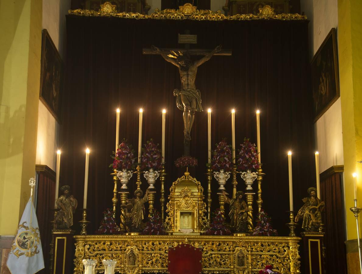 El altar de quinario de San Benito