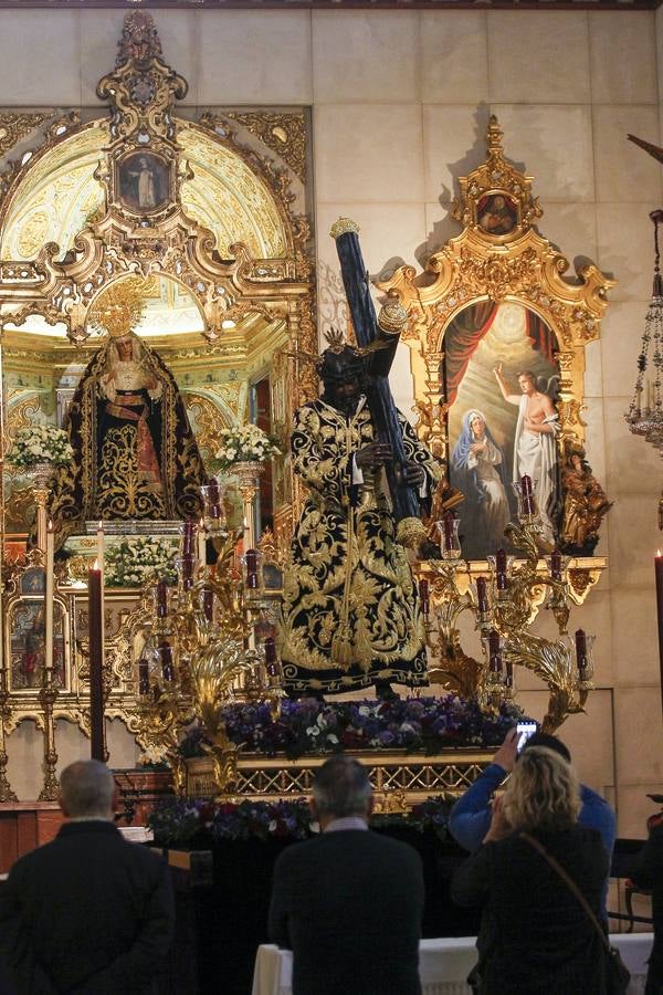 El Señor de la Salud de los Gitanos, preparado para el Vía Crucis de las Cofradías