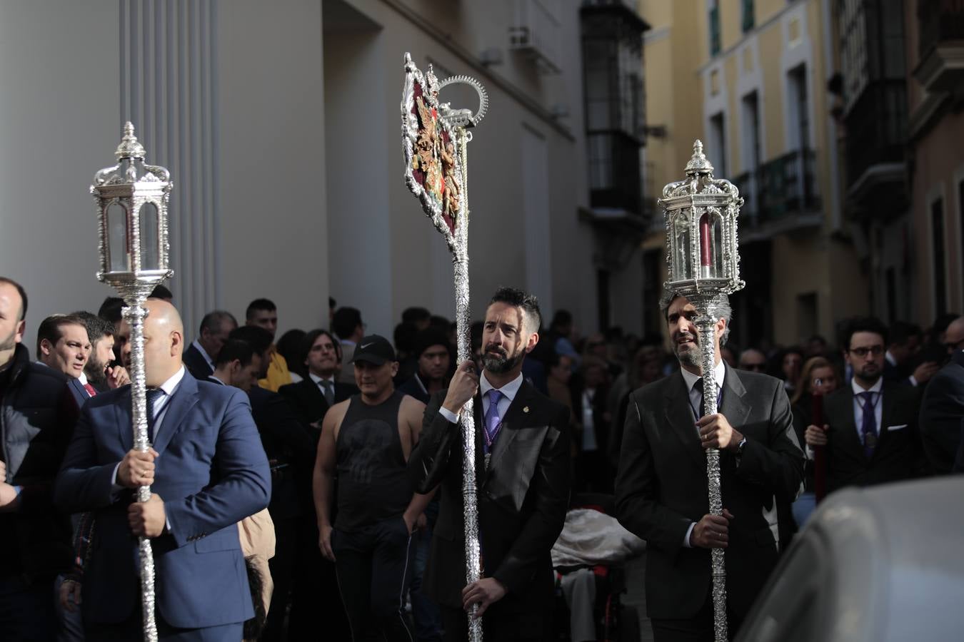 El Vía Crucis del Consejo de Hermandades y Cofradías de Sevilla, en imágenes