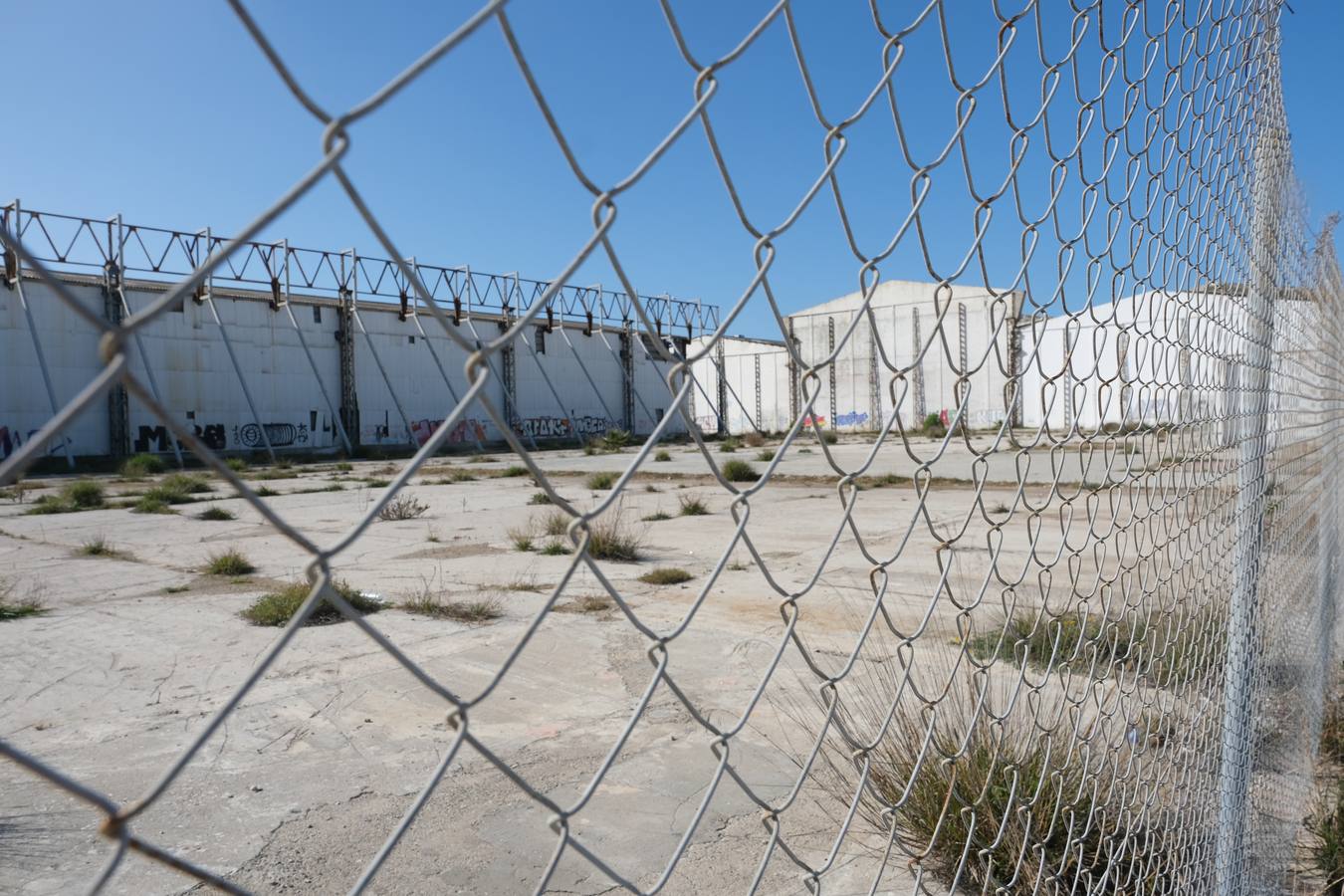 FOTOS: Okupas y gamberros vuelven a las naves abandonadas del recinto exterior de la Zona Franca en Cádiz