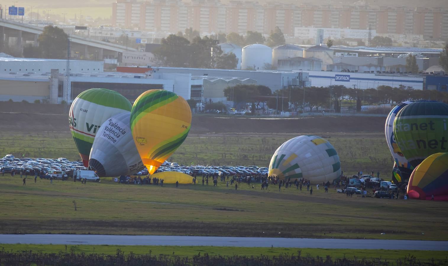 Tablada, epicentro de la XXI edición de la Copa del Rey de globos aerostáticos