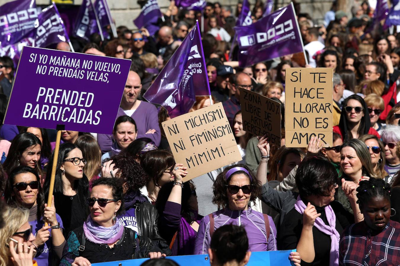 Manifestación en Toledo por el Día de la Mujer