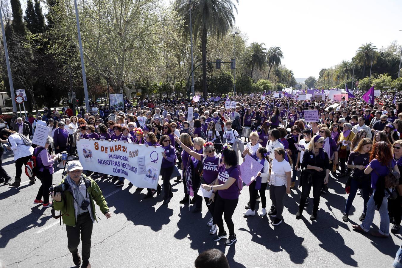 Las mejores imágenes de la manifestación del Día de la Mujer en Córdoba