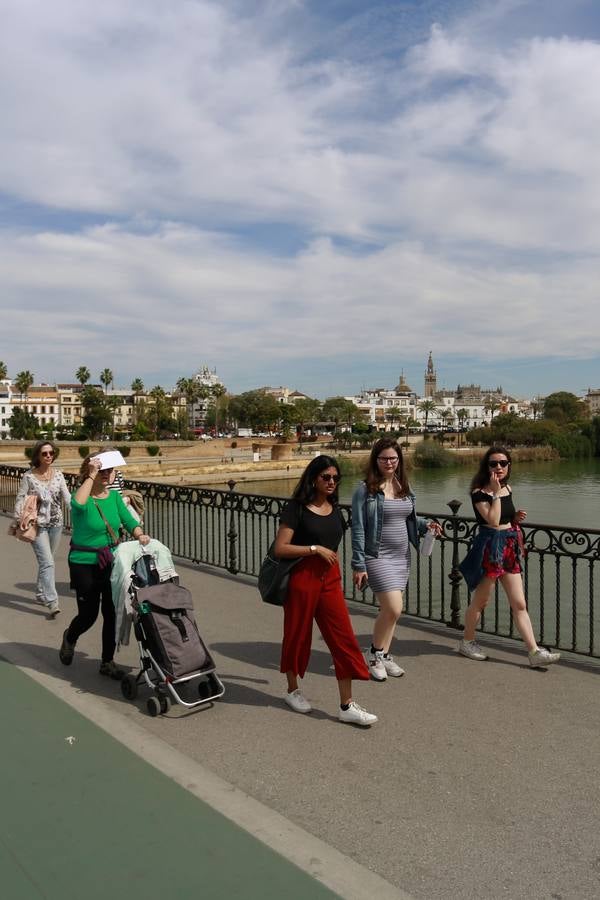 En imágenes, Sevilla registra temperaturas primaverales