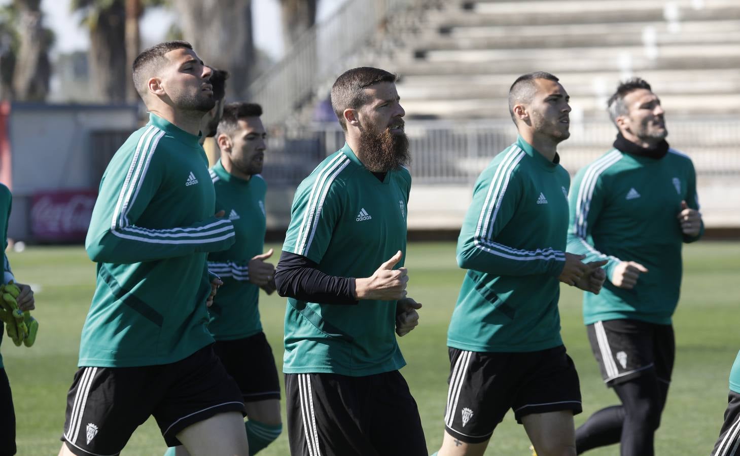 El primer entrenamiento de Juan Sabas en el Córdoba CF, en imágenes