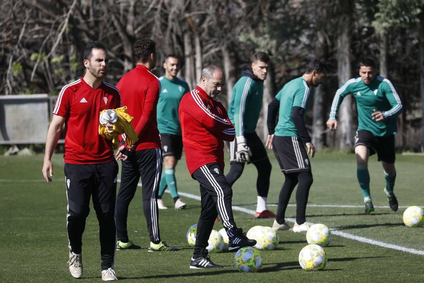 El primer entrenamiento de Juan Sabas en el Córdoba CF, en imágenes