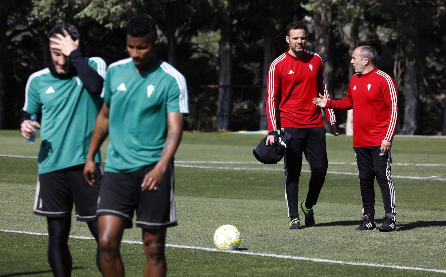 El primer entrenamiento de Juan Sabas en el Córdoba CF, en imágenes