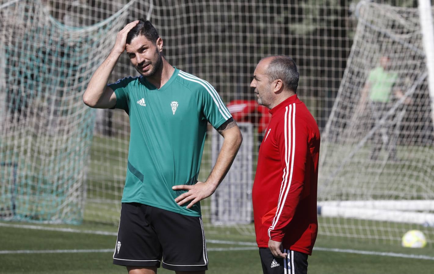 El primer entrenamiento de Juan Sabas en el Córdoba CF, en imágenes