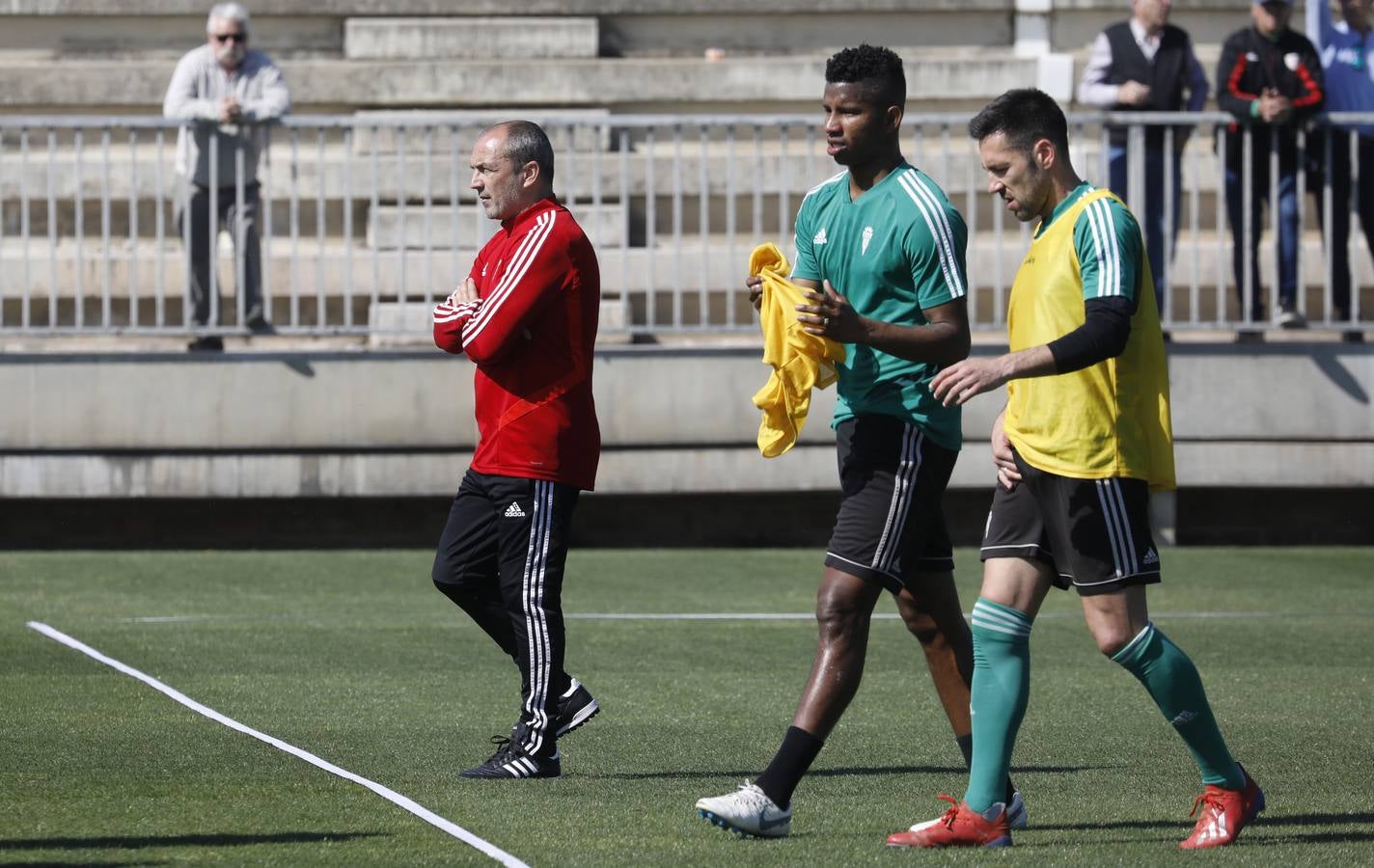 El primer entrenamiento de Juan Sabas en el Córdoba CF, en imágenes