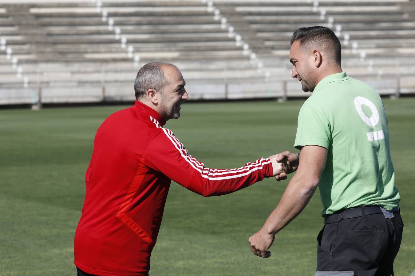 El primer entrenamiento de Juan Sabas en el Córdoba CF, en imágenes