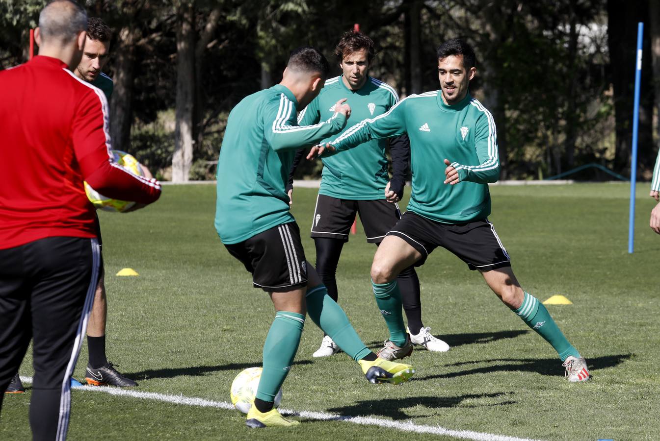 El primer entrenamiento de Juan Sabas en el Córdoba CF, en imágenes