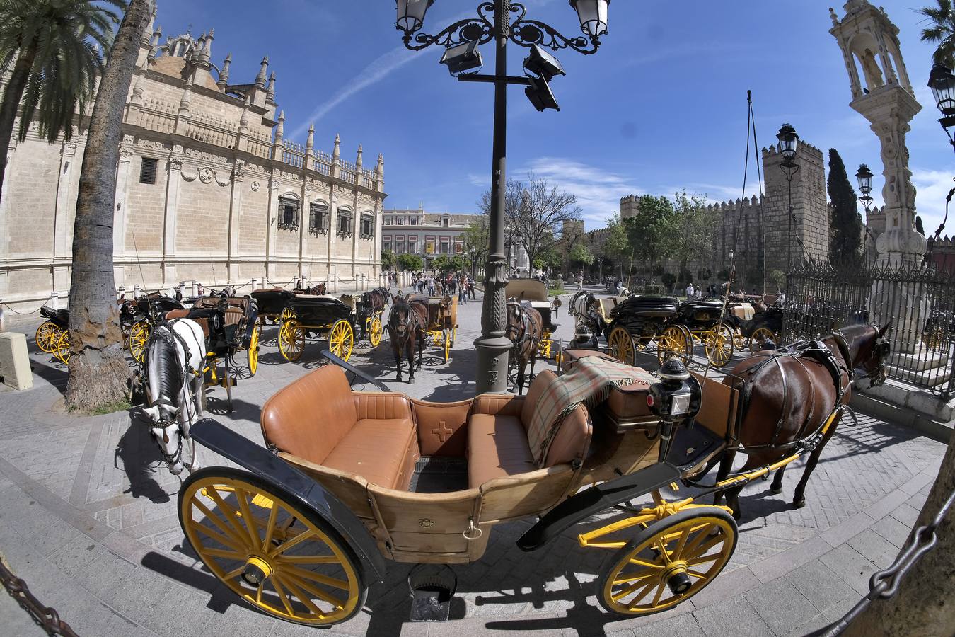 El coronavirus vacía los monumentos de Sevilla