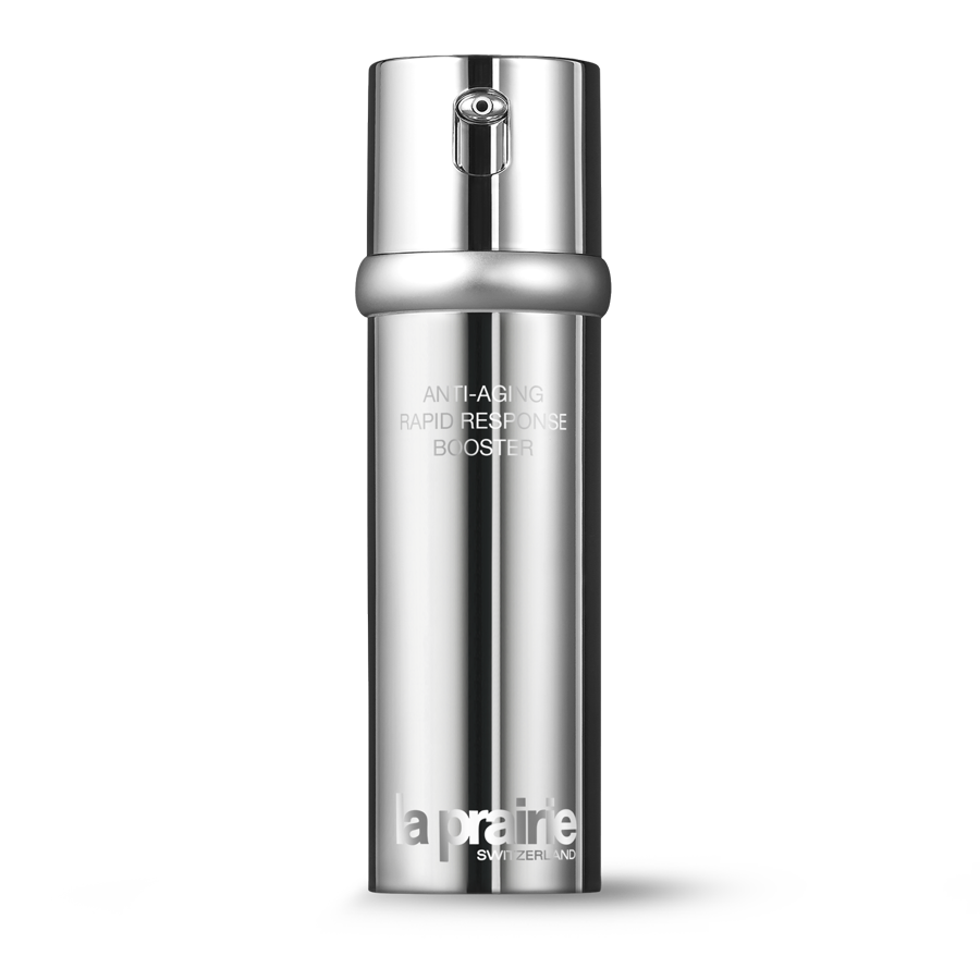 Belleza instatánea. Experimente un nuevo nivel de belleza eterna con Anti-Aging Rapid Response Booster, el producto interceptor de arrugas con efecto más rápido de La Prairie. Un revolucionario sistema de dosificación activo que localiza las células protectoras que rejuvenecen el aspecto de la piel con precisión y velocidad y proporciona ingredientes antiarrugas en los lugares exactos donde la piel los necesita. (Precio: 230€ / 50 ml)