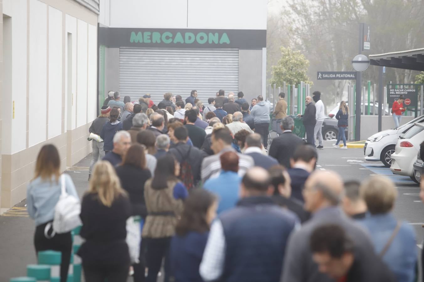 Coronavirus | Las largas colas en el supermercado en Córdoba, en imágenes