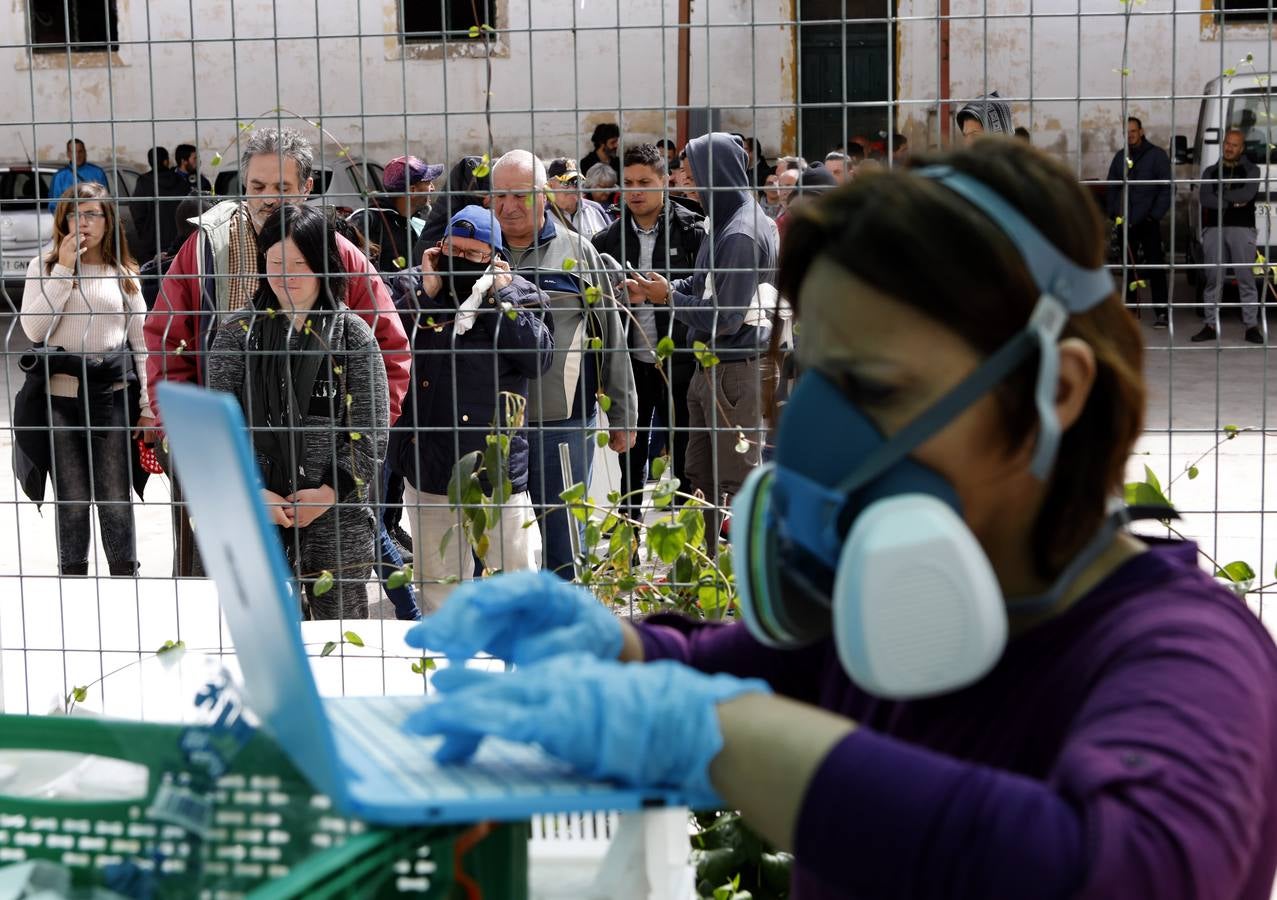 En imágenes, el reparto de comida en Córdoba frente al coronavirus