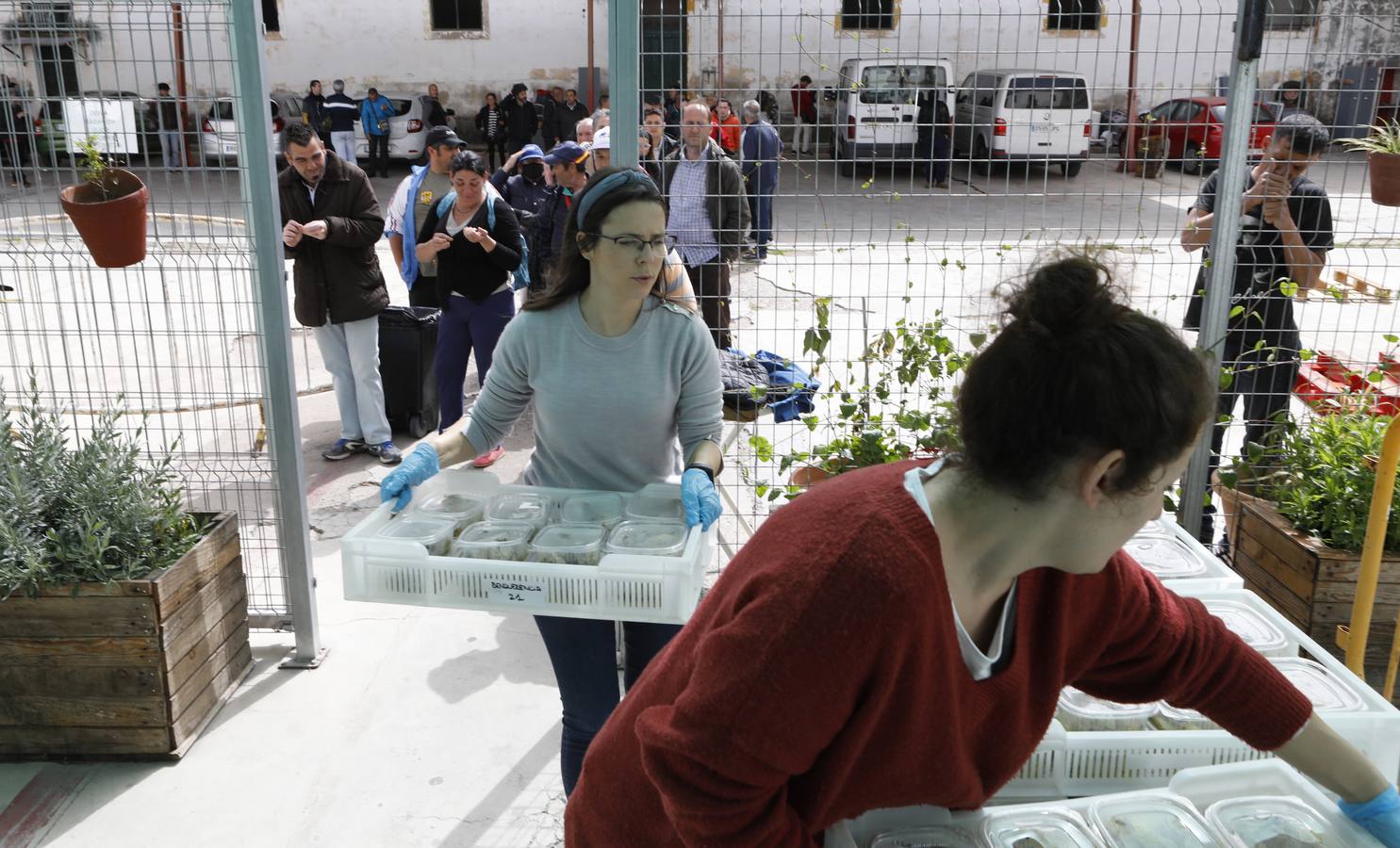 En imágenes, el reparto de comida en Córdoba frente al coronavirus