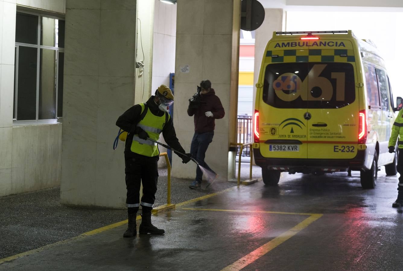 FOTOS: La UME desinfecta varias zonas de Cádiz