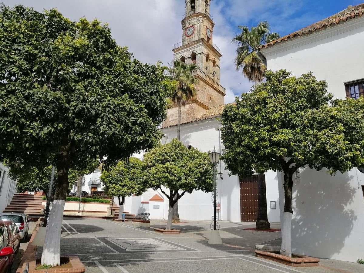 Coronavirus en Sevilla: Calles desiertas en Constantina, cumpliendo con el estado de alarma