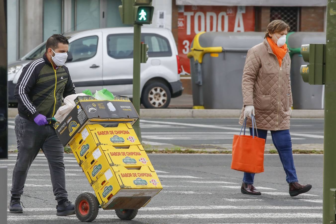 Coronavirus en Sevilla: Obras paradas  tras las restricciones a la actividad del Gobierno