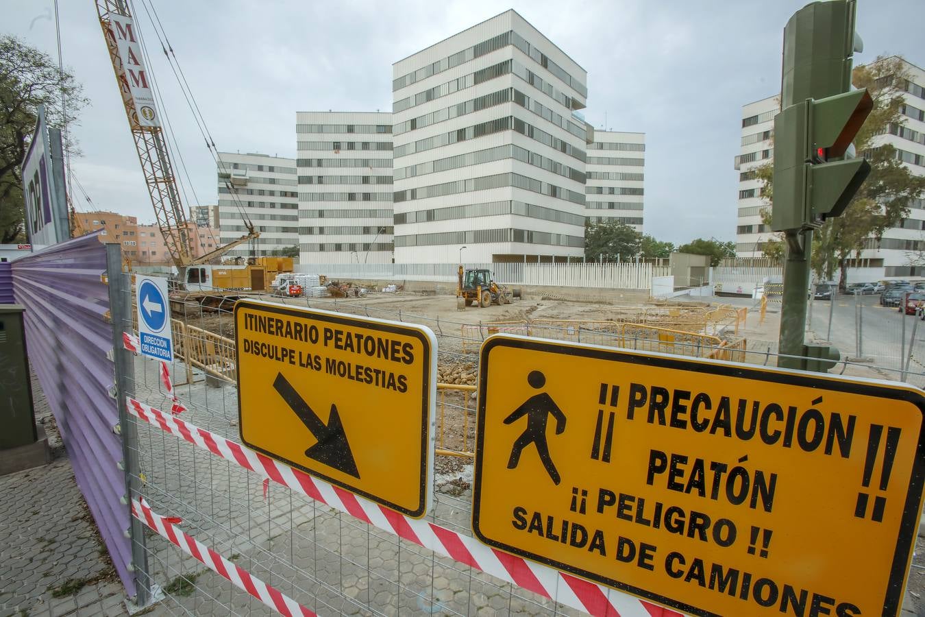 Coronavirus en Sevilla: Obras paradas  tras las restricciones a la actividad del Gobierno