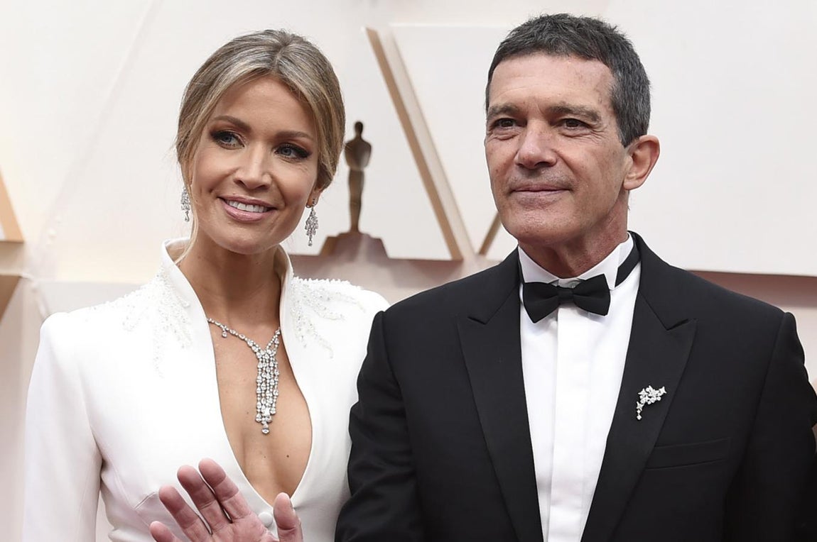Antonio Banderas y Nicole Kimpel. El actor se encuentra en Málaga, mientras que su pareja está pasando la cuarentena en Ginebra.