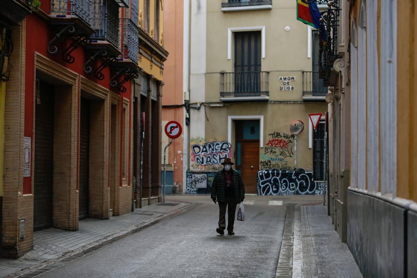 Así se vive en la Alameda durante el estado de alarma por coronavirus