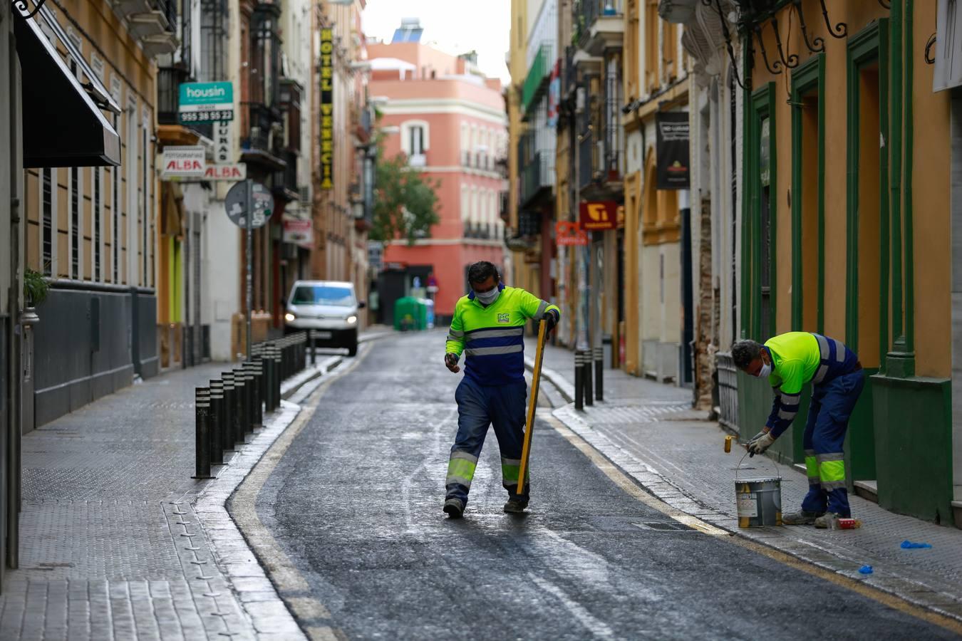 Así se vive en la Alameda durante el estado de alarma por coronavirus