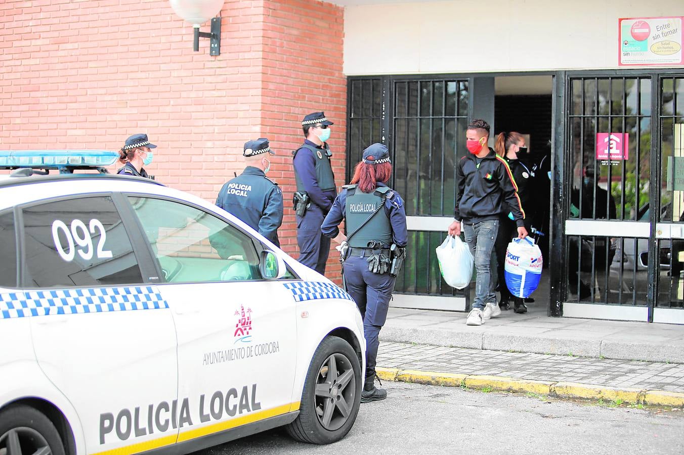 La intervención de la Policía Local de Córdoba por el coronavirus, en imágenes