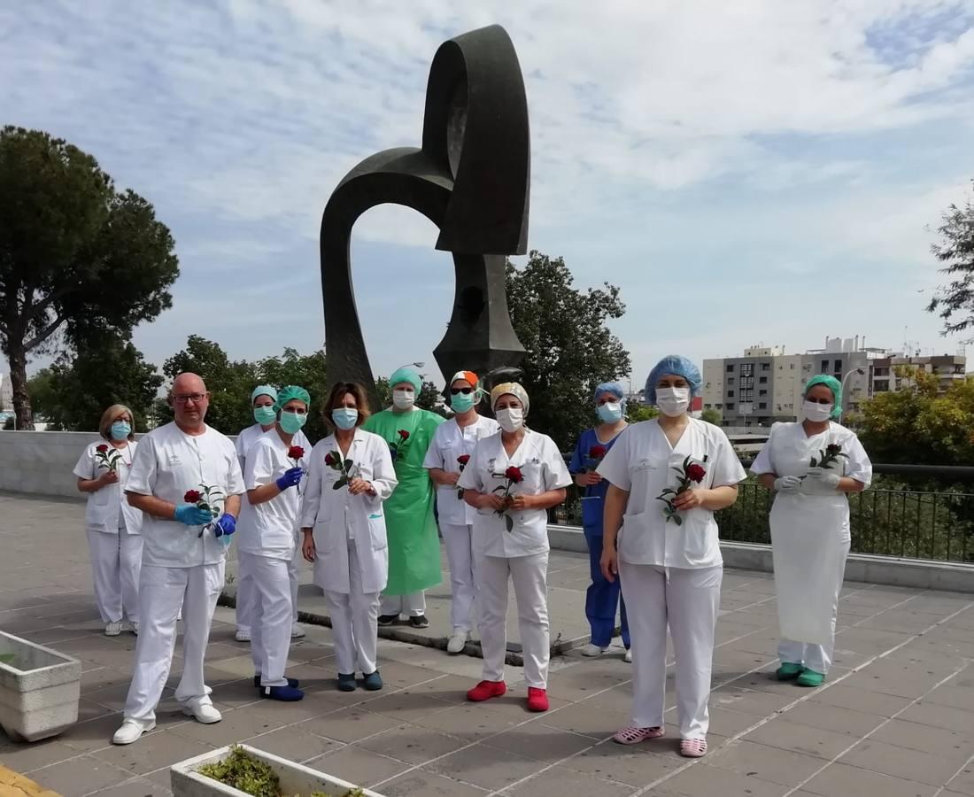 Ofrenda de flores del Baratillo a los hospitales