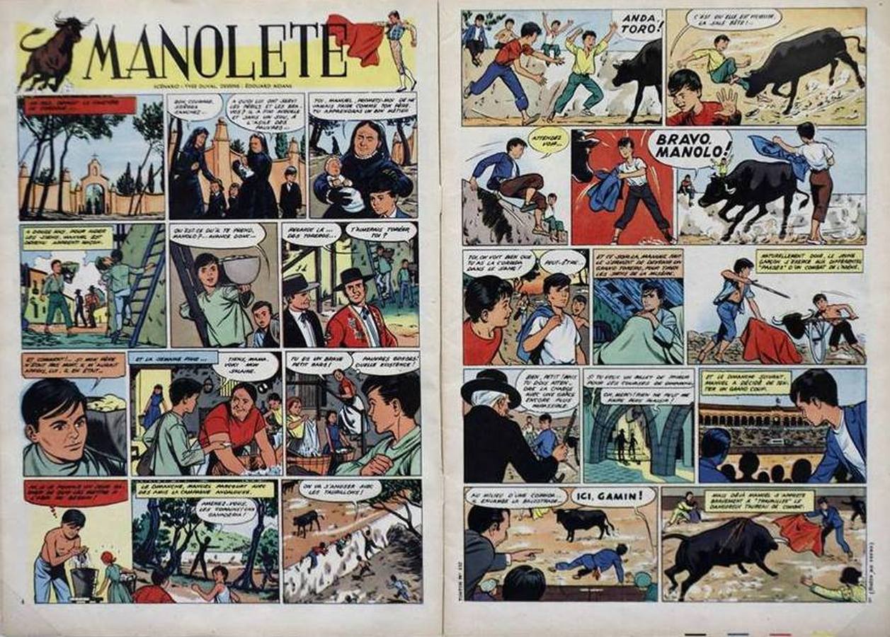 Biografía de Manolete en la Revista Tintin (Francia)