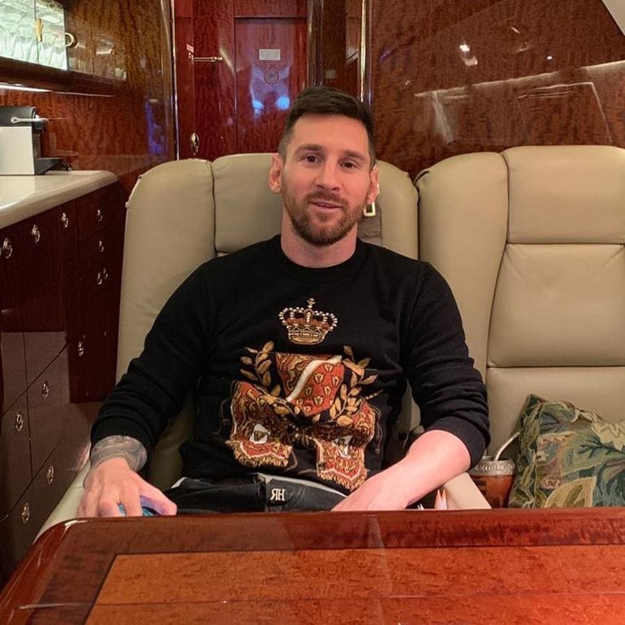 El avión privado de Messi con el que hace de sus viajes experiencias de lujo
