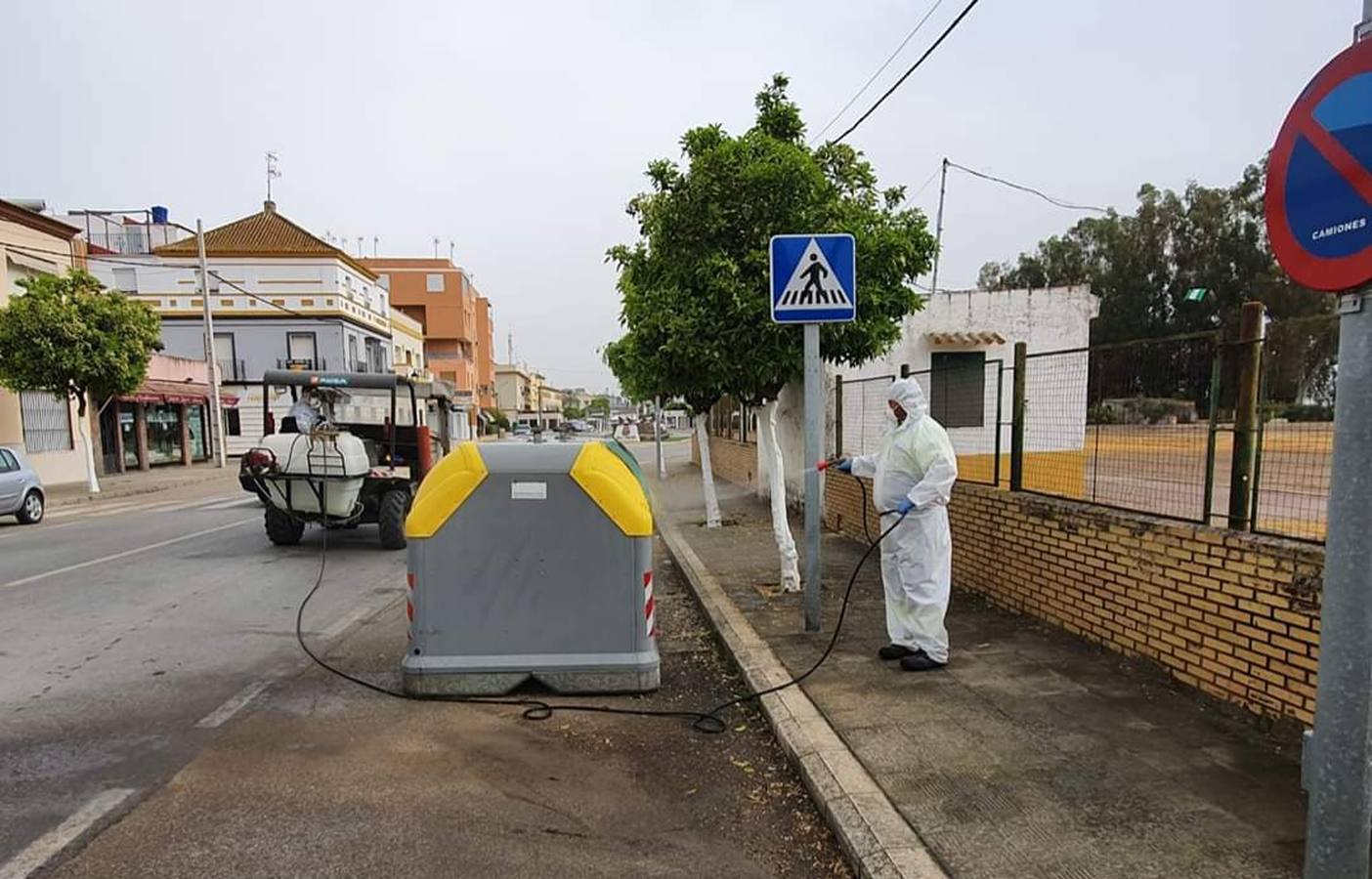 Coronavirus en Sevilla: Isla Mayor, limpieza y desinfección constante