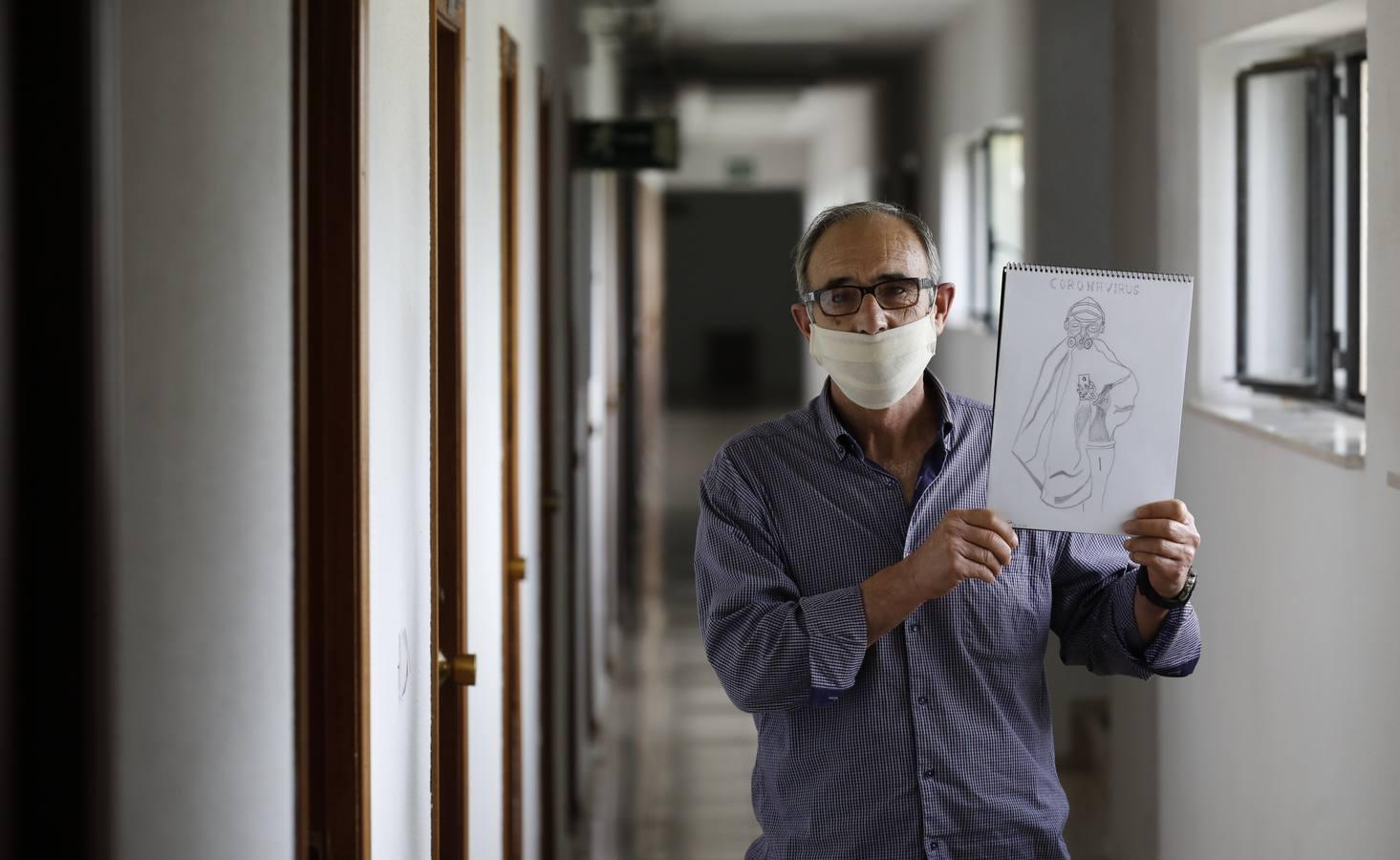 La vida confinada por coronavirus en el Colegio Séneca de Córdoba para los sin techo