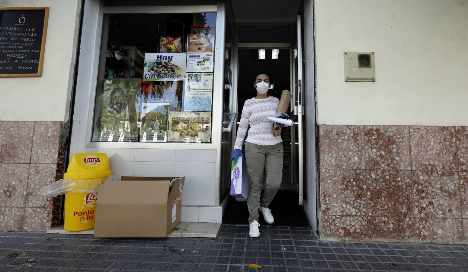 En imágenes, el confinamiento en Cañero, el barrio tranquilo