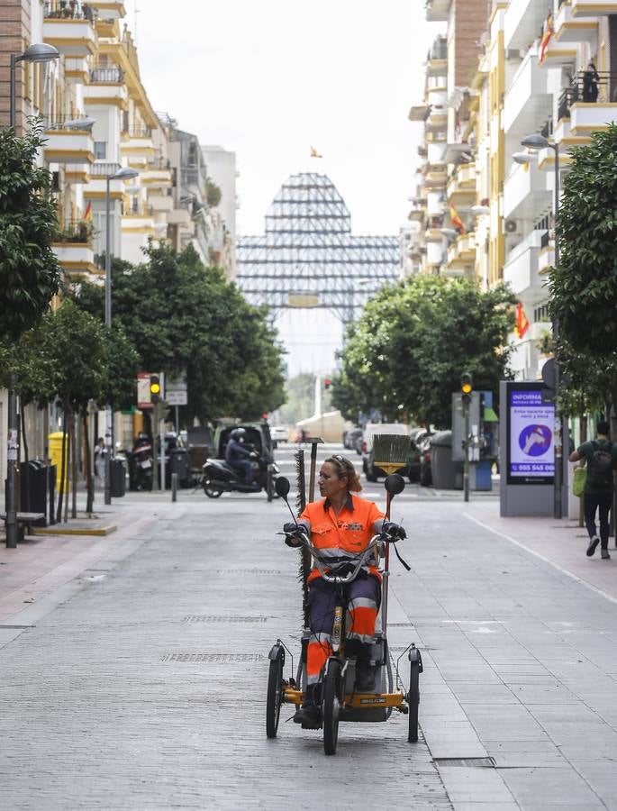 Desmontaje de la Feria que no fue por el coronavirus