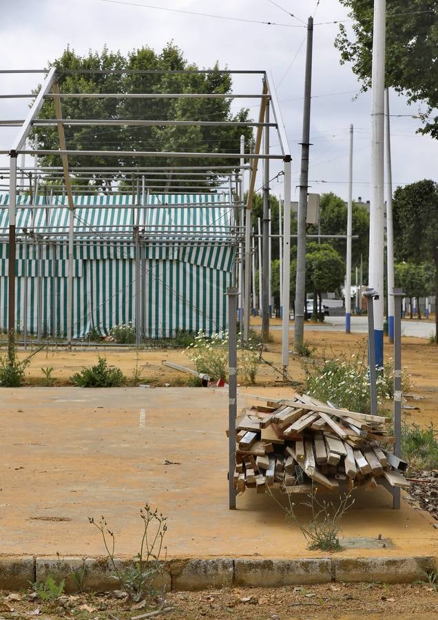 Desmontaje de la Feria que no fue por el coronavirus