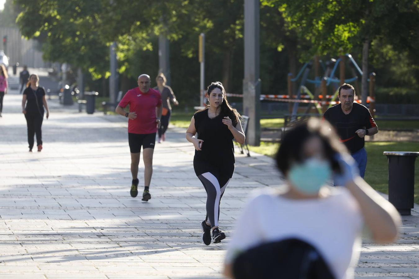 La primera salida de Córdoba para hacer deporte, en imágenes