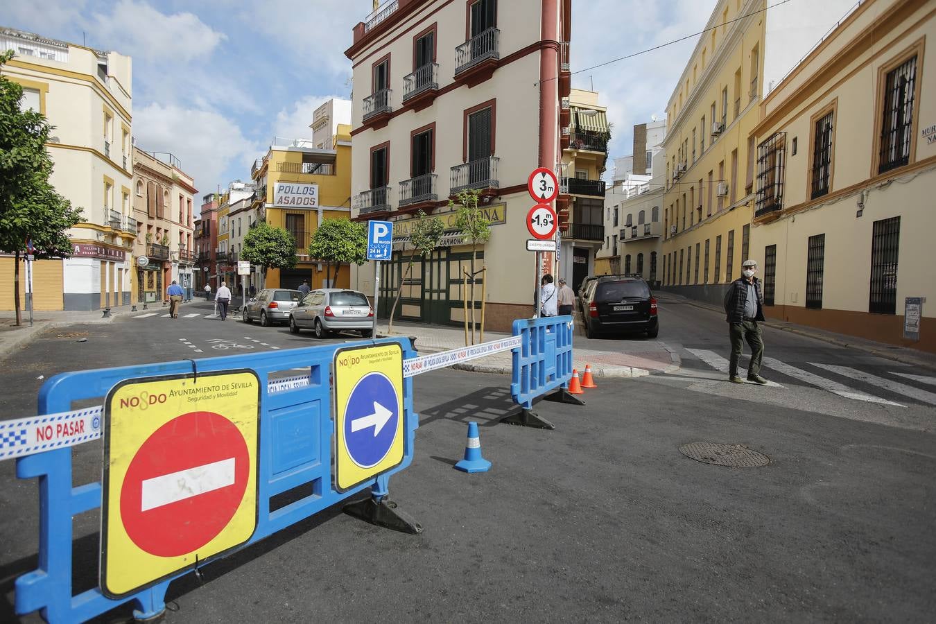 «Buen funcionamiento» del primer día de peatonalización de grandes vías en Sevilla