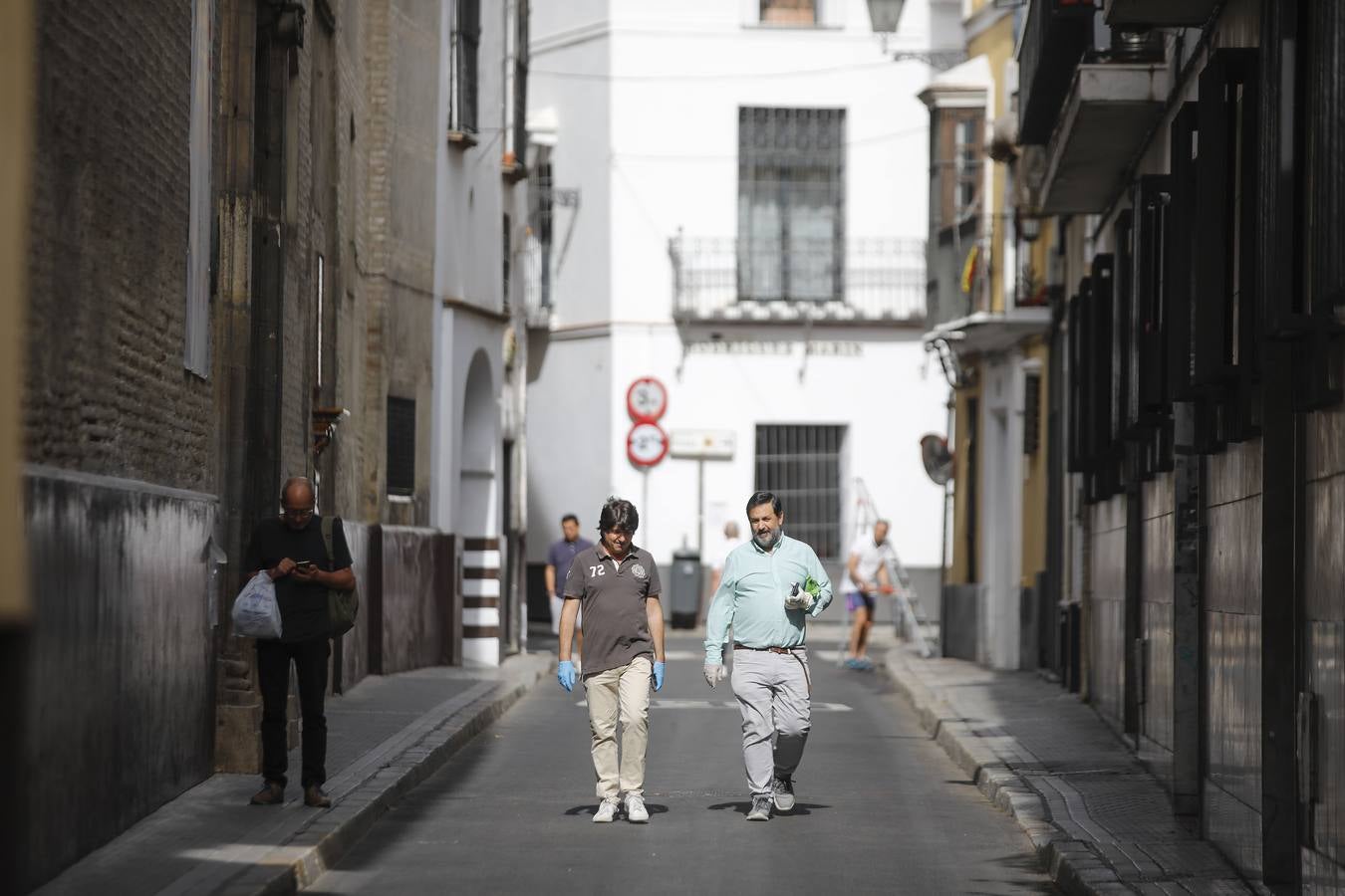 «Buen funcionamiento» del primer día de peatonalización de grandes vías en Sevilla