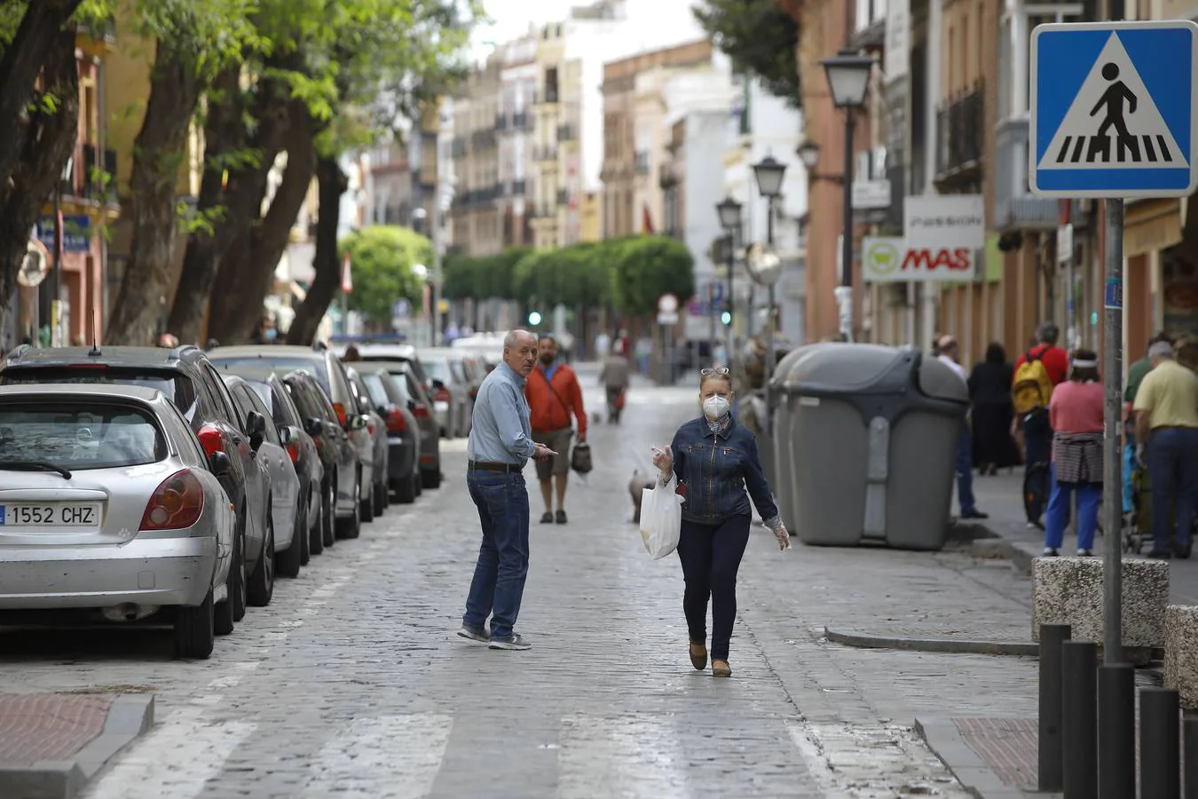 «Buen funcionamiento» del primer día de peatonalización de grandes vías en Sevilla