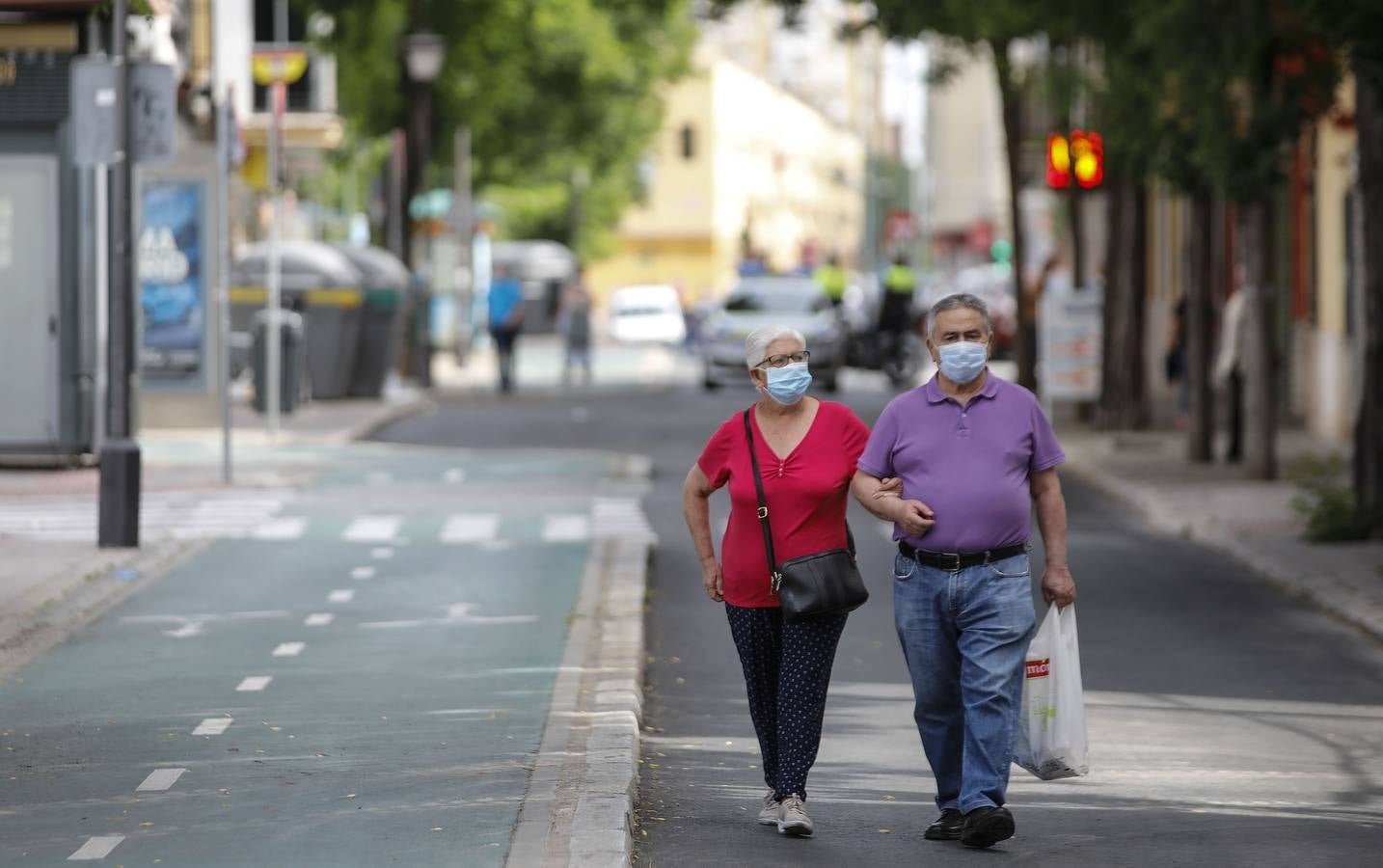 «Buen funcionamiento» del primer día de peatonalización de grandes vías en Sevilla