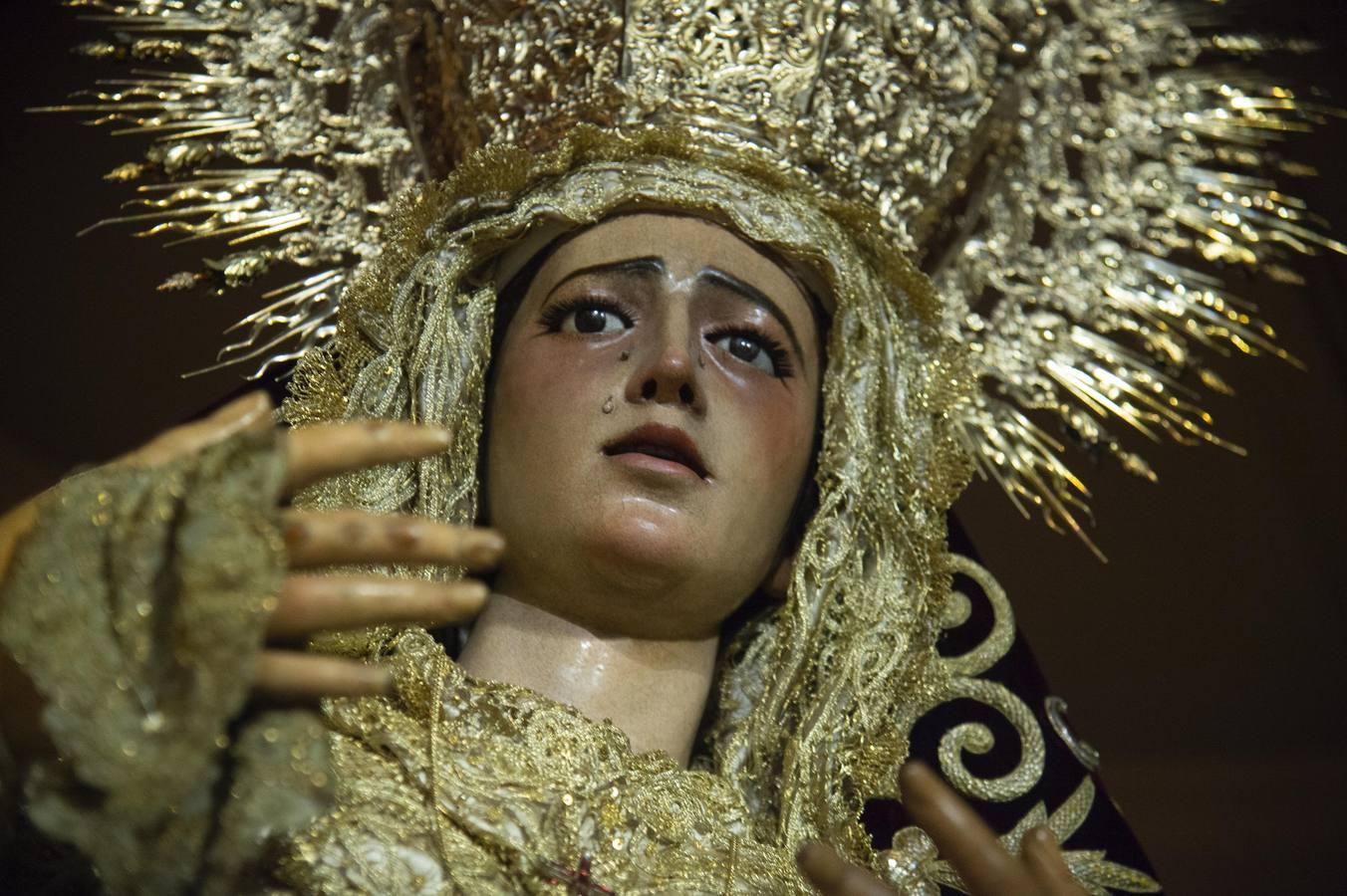 La Virgen de la Amargura en la reapertura de San Juan de la Palma