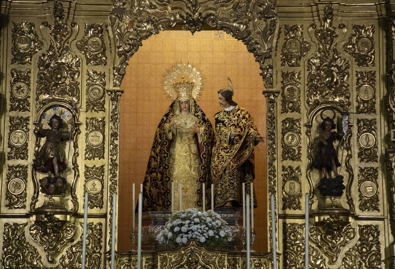 La Virgen de la Amargura en la reapertura de San Juan de la Palma