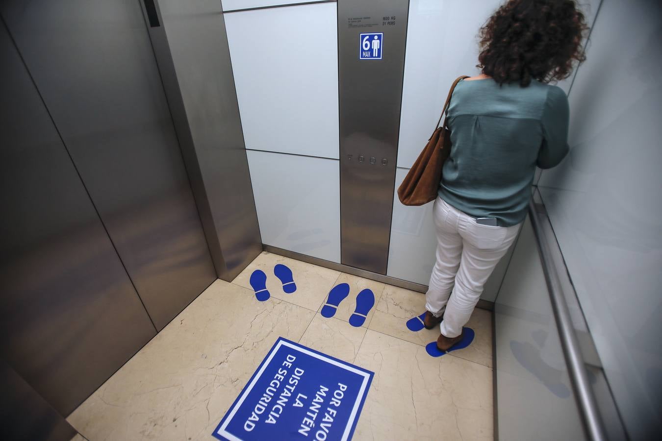 En imágenes, las medidas de seguridad tomadas en Torre Sevilla contra el coronavirus