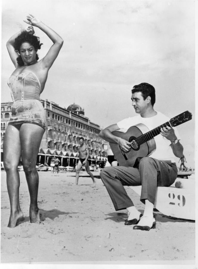 Con el Pescaílla, en la playa de Valencia