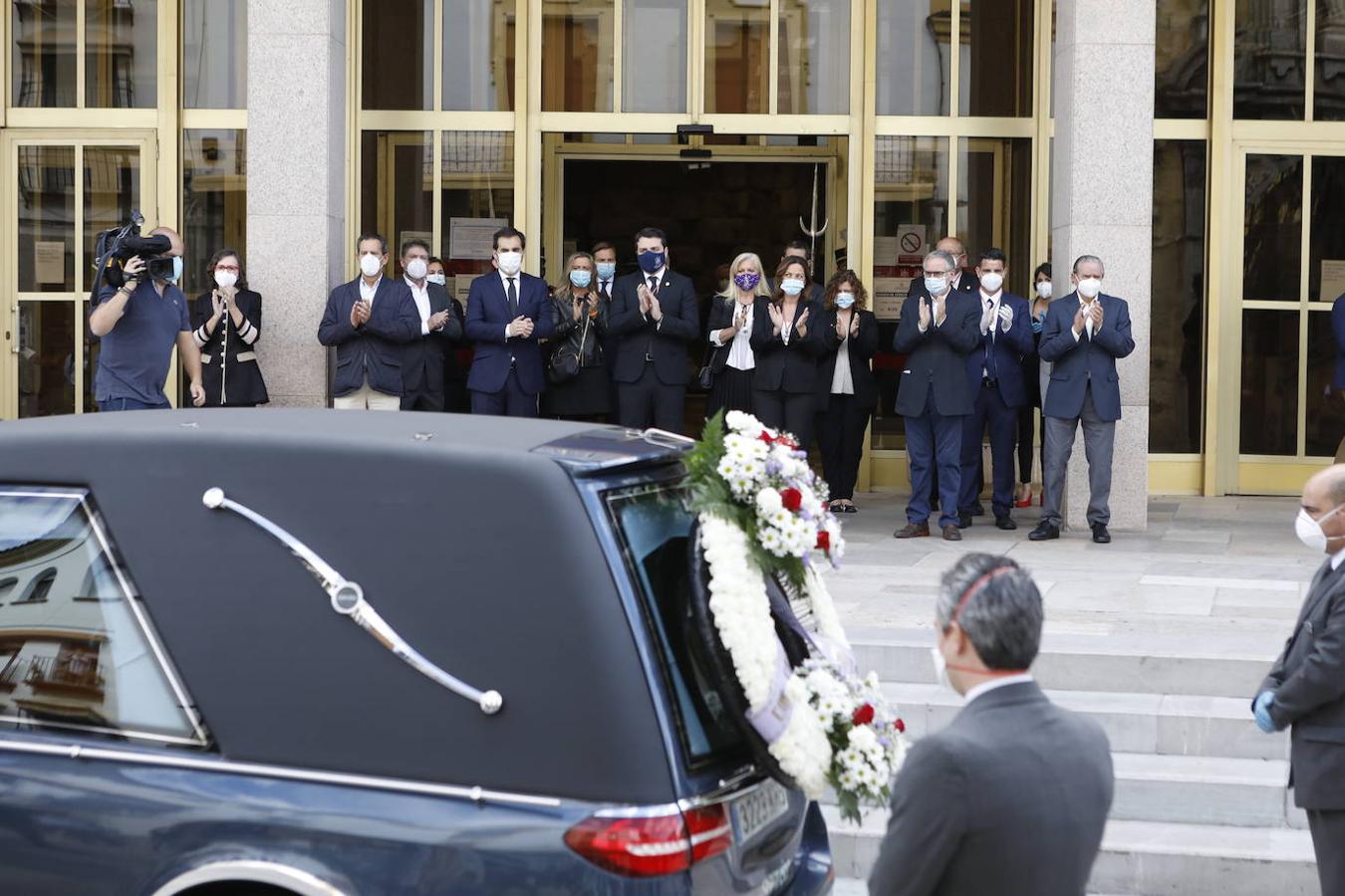 La despedida a Julio Anguita en el Ayuntamiento de Córdoba, en imágenes