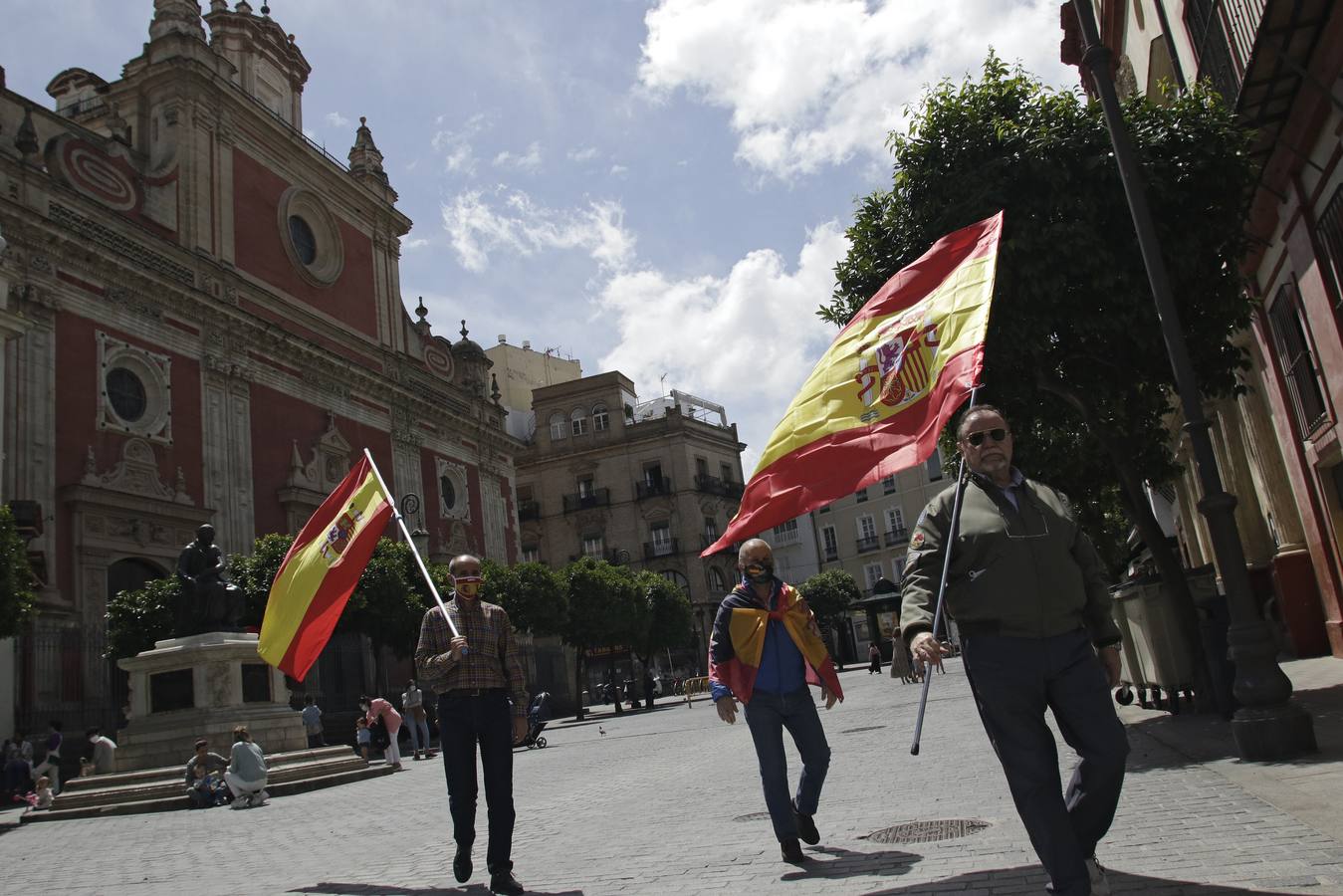 En imágenes, ambiente en el Centro durante la primera fase de la desescalada